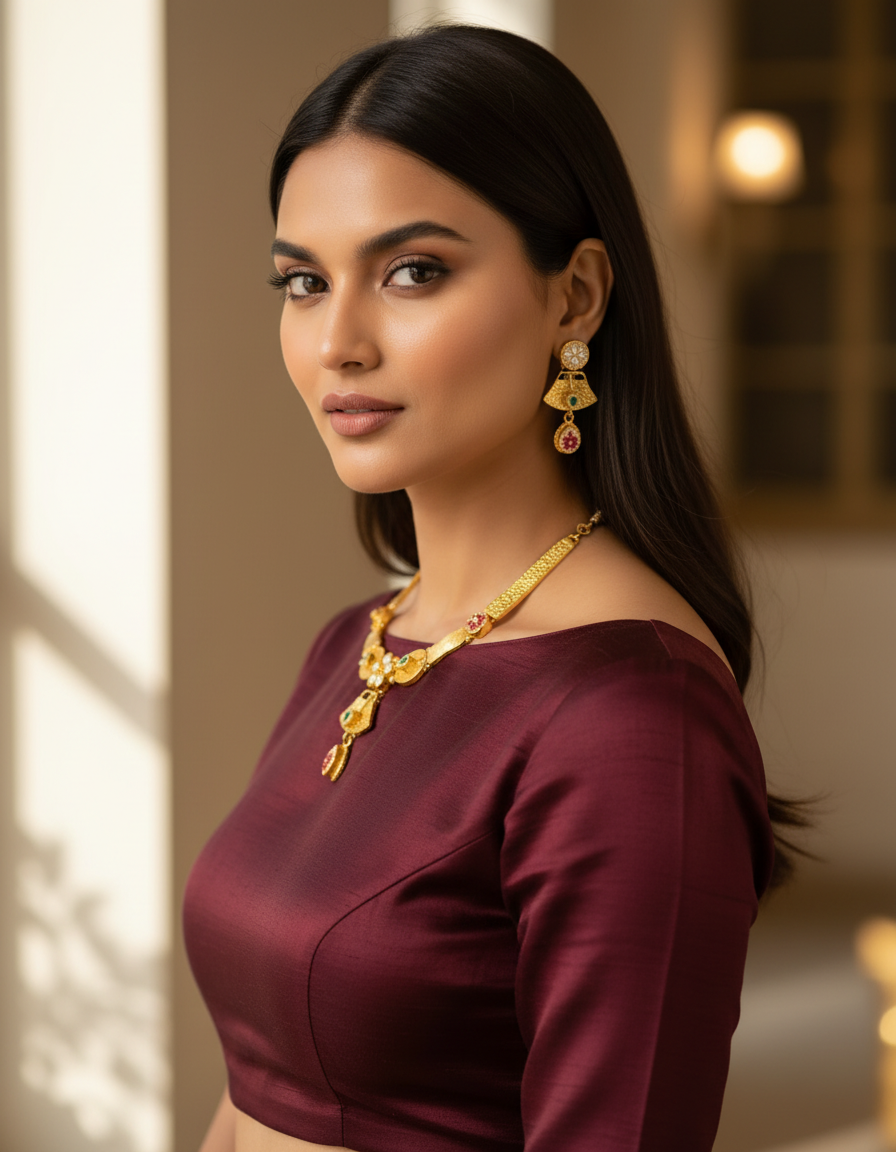 Meher Kundan set styled