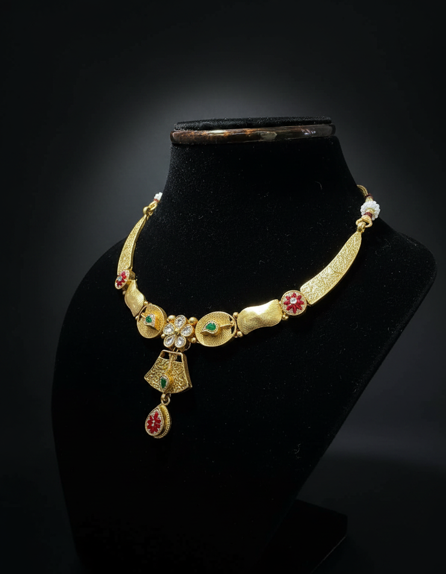 Meher Kundan set gift presentation