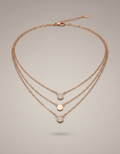 Aveline Trio Necklace in rose-gold-plated 925 silver