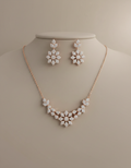 Celine Starflower Necklace Set in rose-gold-plated 925 silver