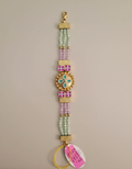 Priya Gemstone Bead Bracelet in gold-plated 925 silver
